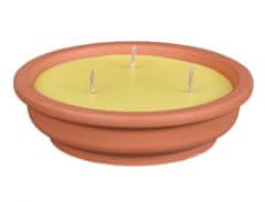 Svíčka proti hmyzu CITRONELLA žardinka 180g d14x4cm