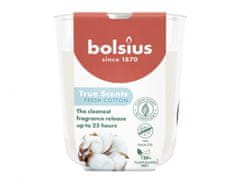 Svíčka ve skle TRUE SCENTS BAVLNA vonná 125g d7x8cm