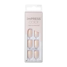 Samolepící nehty imPRESS Color Point Pink 30 ks