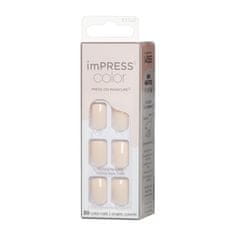 Samolepící nehty imPRESS Color Point Pink 30 ks