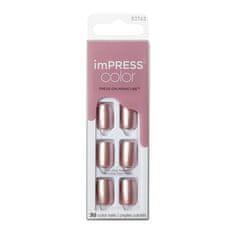 Samolepící nehty imPRESS Color Paralyzed Pink 30 ks