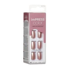 Samolepící nehty imPRESS Color Paralyzed Pink 30 ks