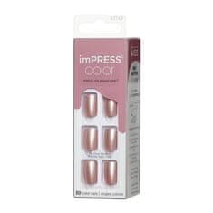 Samolepící nehty imPRESS Color Paralyzed Pink 30 ks