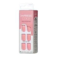 Samolepící nehty imPRESS Color Pretty Pink 30 ks