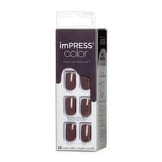 Samolepící nehty imPRESS Color Try Gray 30 ks