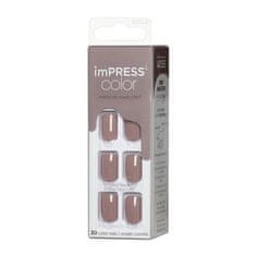 Samolepící nehty imPRESS Color Taupe Prize 30 ks