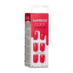 Samolepící nehty imPRESS Color Corally Crazy 30 ks