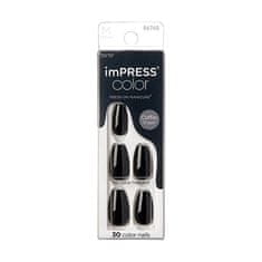 Samolepící nehty imPRESS Color MC All Black 30 ks