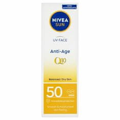 Protivráskový krém na opalování SPF 50 (UV Face Q10 Anti-Age & Anti-Pigments) 50 ml