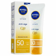 Protivráskový krém na opalování SPF 50 (UV Face Q10 Anti-Age & Anti-Pigments) 50 ml