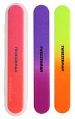 Tweezerman Neonové pilníky na nehty (Neon Nail Files) 3 ks