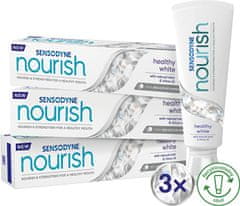 Zubní pasta Nourish Healthy White Trio 3 x 75 ml