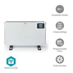 Nedis Ventilátor SmartLife konvekční, horkovzdušný HTCO50WTW