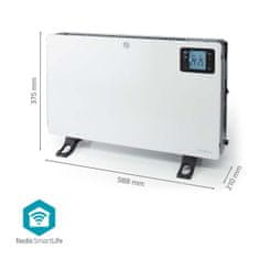 Nedis Ventilátor SmartLife konvekční, horkovzdušný HTCO50WTW