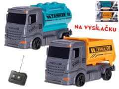 R/C auto nákladní 13 cm 27 MHz jednoduchá funkce na baterie (žlutá, modrá)