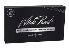 Bělicí proužky na zuby s aktivním uhlíkem White Pearl