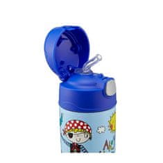 Thermos FUNtainer Dětská termoska s brčkem – pirát 355 ml