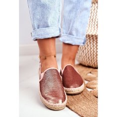 Big Star Dámské espadrilky s pletenou podrážkou Pink velikost 38