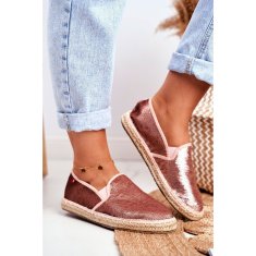 Big Star Dámské espadrilky s pletenou podrážkou Pink velikost 38