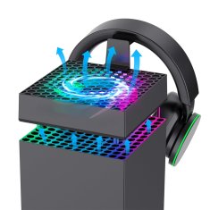 iPega XBX024S Multifunkční Nabíjecí RGB Stojan s Chlazením pro Xbox