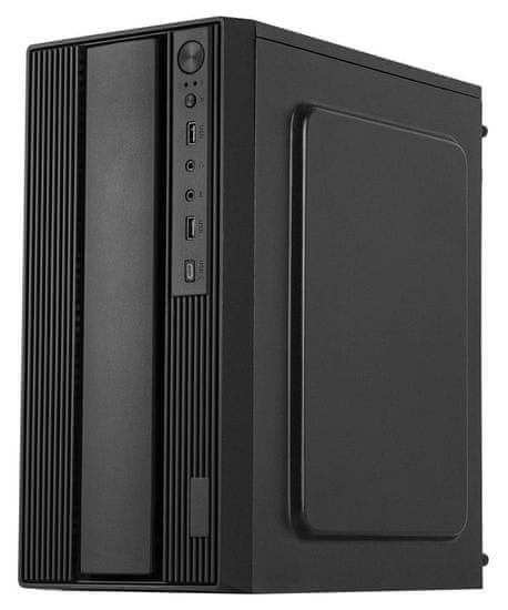 EUROCASE MicroT MC MF-300B / bez zdroje / 2x USB 3.0 / USB-C / černá