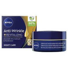 Nivea Obnovující noční krém proti vráskám 55+ (Anti-Wrinkle + Revitalizing) 50 ml