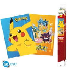 GB eye Pokémon Set Plakátů Colourful Characters 2 ks