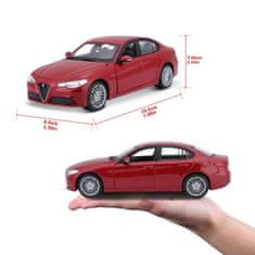 Bburago 1:24 Plus Alfa Romeo Giulia (2016) Metallic Red