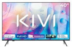 KIVI - 40', FHD, Android TV 11, Černá,, 1920x1080, 60 Hz, rep. 2x8W, 37 kWh/1000h, BT5, HDMI 3x, USB 2x