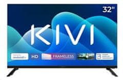 KIVI - 32" (81cm), HD LED TV, Google Android TV11, reproduktory 2x8W, HDR10, DVB-T2, DVB-C, WI-FI, HDMI 2x, USB 2x