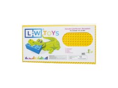 L-W Toys Podložka na stavění - JUNIOR 16x32 bodů žlutá