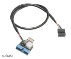 AKASA - USB 3.1 gen 2 int. na USB 3.1 Gen1 19-pin