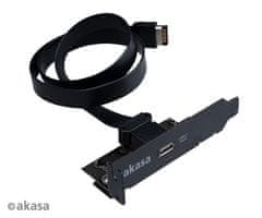 AKASA - USB 3.1 gen 2 Typ C PCI záslepka low profile