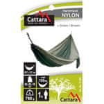 Houpací síť Cattara NYLON 275x137cm zeleno-hnědá