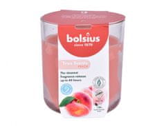 Svíčka ve skle TRUE SCENTS BROSKEV vonná d9x10cm