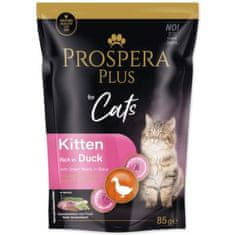 Kapsička Prospera Plus Kitten, Duck, Green Beans 85g