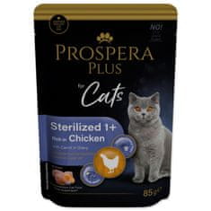 Kapsička Prospera Plus Sterilized 1+, Chicken, Carrot 85g