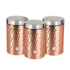 Berlingerhaus Dóza na potraviny sada 3 ks Primal Rosegold Metallic Line BH-6727