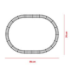 Kompatibilní stavebnice BLOXO rychlovlak na baterie s kolejemi 615 ks