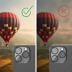 Hama Cam Protect, ochranné sklo fotoaparátu pro Apple iPhone 15 Pro/15 Pro Max, průhledné