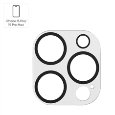 Hama Cam Protect, ochranné sklo fotoaparátu pro Apple iPhone 15 Pro/15 Pro Max, průhledné