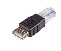 Akyga adaptér USB-AM/USB-AM/ABS/cerná