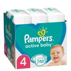 Pampers Active Baby pleny 4 (152 ks) 9-14 kg