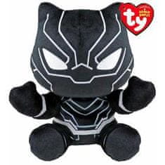 TY TY - SOFT BLACK PANTHER Marvel, 15 cm