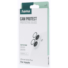 Hama Cam Protect, ochrana fotoaparátu pro Apple iPhone 16/16 Plus, 2 individuální skla