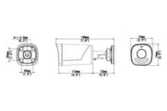 Uniarch by Uniview IP kamera/ IPC-B233-APF40W/ Bullet/ 3Mpx/ objektiv 4mm/ 1080p/ Dual color/ IP67/ IR50/ PoE/ Onvif