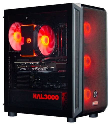 Stolní počítač HAL3000 Alfa Gamer Ti Super PCHS2773 hraní her procesor AMD Ryzen 7 9700X NVIDIA GeForce RTX 4070 Ti SUPER 16 GB 32 GB DDR5 RAM 2 TB SSD rychlost efektivita výkon