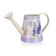 HOME DECOR Konvička plechová LAVENDER 28,5 x 13 x 13,5 cm