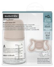 Suavinex SADA ANTIKOLIKOVÁ Zerø.Zerø MEDIUM LÁHEV 180 ml A + dudlík Zerø.Zerø -2/ 2M