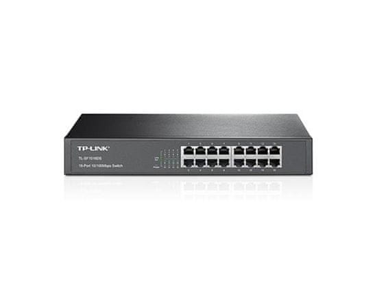 TP-Link TL-SF1016DS Switch 16xTP 10/100Mbps 13"rackmount (obsahuje montážní sadu do 19" racku)